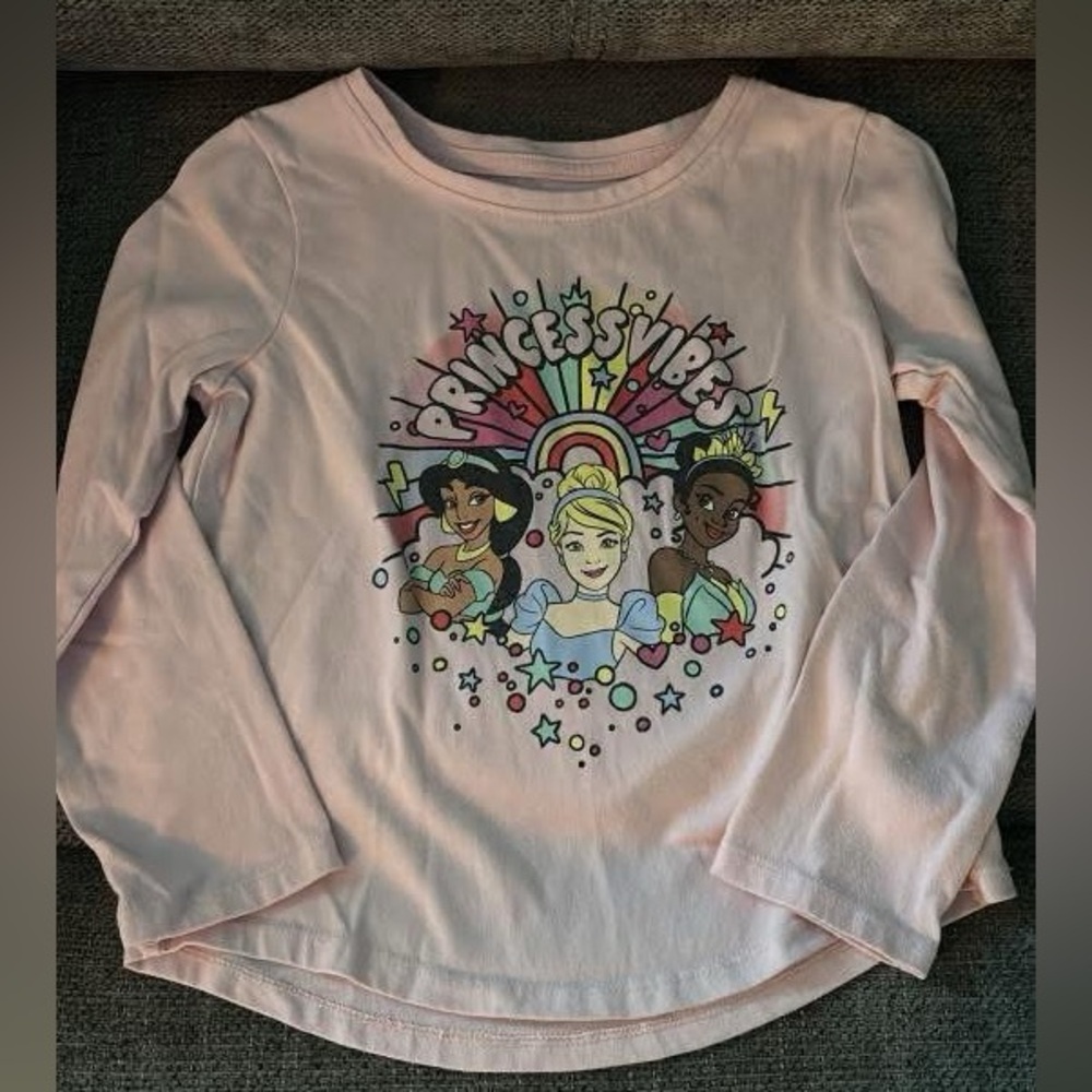 Disney Princess Vibes Pink Long Sleeve Tee